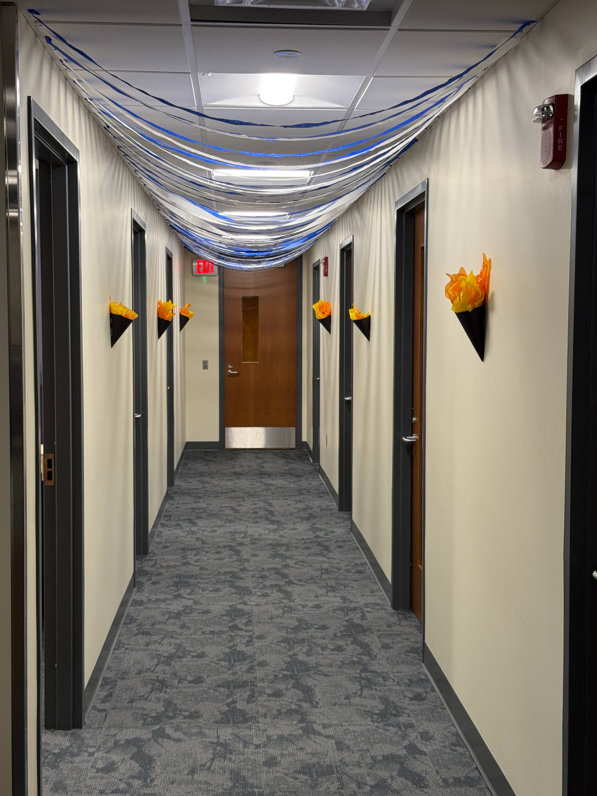 Photo of homecoming decorations